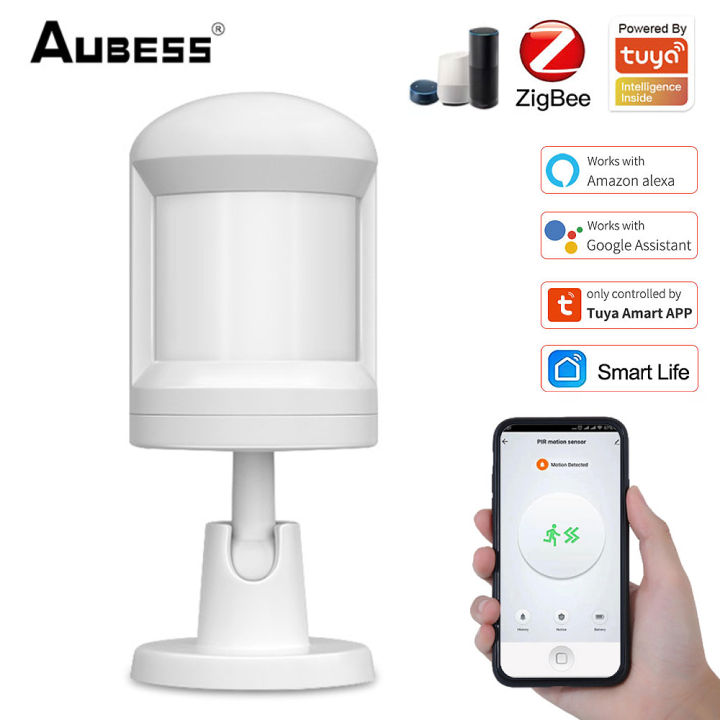 Aubess เซ็นเซอร์ Zigbee PIR พร้อมขาตั้งเท้าตรวจจับการเคลื่อนไหวร่างกาย ...