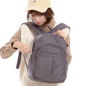 XINRAN zJ Multi-pocket waterproof leisure travel simple fashion womens fashionable backpack widened clip cotton shockproof computer bag womens bag 6088-G