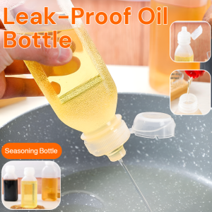 Oil Bottle Leak Proof Leak-Proof Seasoning Bottle Plastic Squeeze Bottles Soy Sauce Vinegar Sesame Oil Salad Sauce Squeeze Bottle