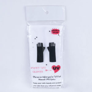 Manicure Nail Art Anti-UV light blocking anti-black exposed finger phototherapy white gloves美甲防紫外线光疗机UV灯阻隔防黑手套