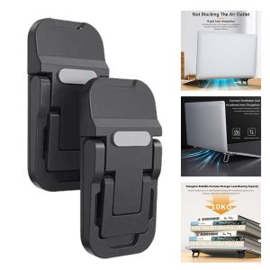 NOBLELYN Plastic Foldable Laptop Stand Foldable Invisible Notebook Bracket Support Portable Cooling Holder Remote Workers