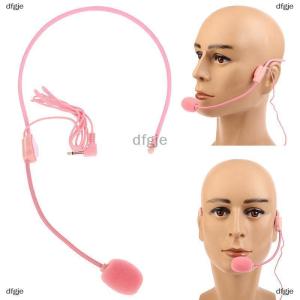 [COD] dfgje 3.5Mm Màu Hồng Headworn Có Dây Micro Tai Nghe Màu Hồng Bằng Giọng Nói Khuếch Đại Loa Rõ Ràng Âm Thanh Mic Cho Hội Nghị Hướng Dẫn Bài Phát Ngôn Giáo Viên