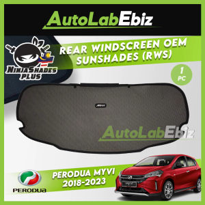 Perodua Myvi 2018-2024 NinjaShades Plus Rear Windscreen OEM Sunshades (RWS)