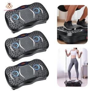 Welcomehome Fat Shaking Machine Adjustable Speed Vibration Plate Exercise Machine Workout Vibrate Stand Home Training Equipment