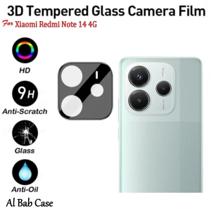 Tempered Glass Camera Xiaomi Redmi Note 14 4G FRAME Hitam 3D Lens Protector