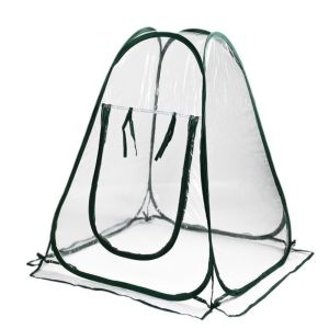 NAELIN PVC Nhà kính mini Giữ nhiệt Có thể gấp lại. Lều trồng cây di động Bền bỉ Trong suốt Vỏ bọc chống mưa cho cây trồng Vườn nhà