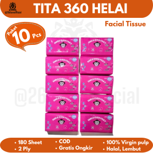 TITASOFT 360 HELAI [10 Pack] Tisu Tita Soft 180 Sheet / 2Ply Tissue Tissu Facial Lembut 360 lembar