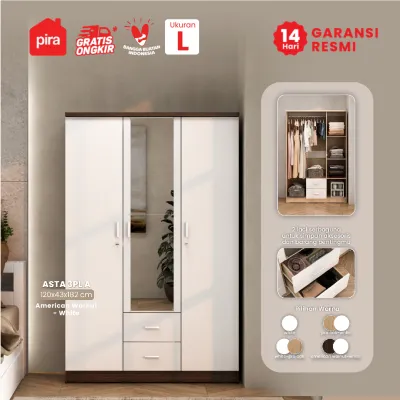 PIRA METROPOLIS OX - ASTA 3PL Lemari Pakaian 3 Pintu