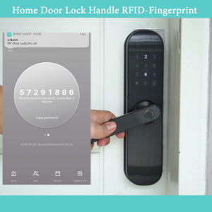 BARDI Smart Home Door Lock Handle RFID-Fingerprint Waterproof IP54