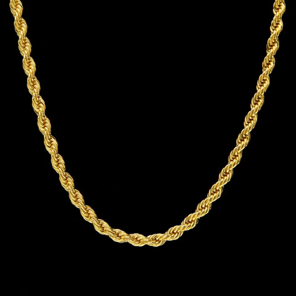 Mens 18k gold chain on sale necklace