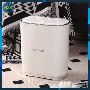 Thùng Đựng Rác Thông Minh Sun-Mi Đóng Mở Chỉ Bằng 1 Nút Bấm Sọt Đựng Rác 8L Dùng Cho Phòng TắmNhà Vệ SinhPhòng Khách