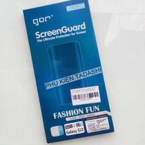 Bộ 4 Miếng Dán Dẻo Gor Samsung S10/ S10 Plus Dán Full Màn 3D Trong suốt - Chính Hãng Gor (Tặng dán lưng vân cacbon)