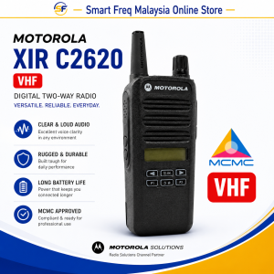 MOTOROLA WALKIE TALKIE XIR C2620 VHF TWO WAYS RADIO (MCMC SIRIM APPROVED)