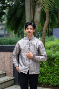 Baju Koko pria dewasa bahan songket premium