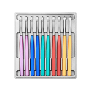 10 Alloy Watch Repair Tool With Anti Slip Grip Included In Transparent Acrylic Case For Clock Maintenance Work Easy Access