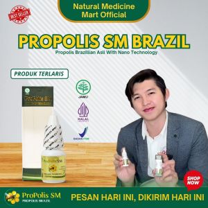 Obat Tetes Propolis SM Brazilian 100% Asli Isi 6ml Herbal Alami Multikhasiat