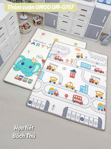 Thảm gấp gọn Umoo chính hãng cho bé kích thước 1.8 x 2m dày 1cm