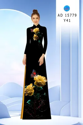 Vải áo dài mẫu thiết kế của xưởng in Hồng Phương in 3D trên mộc lụa Thái Tuấn cao cấp sang đẹp