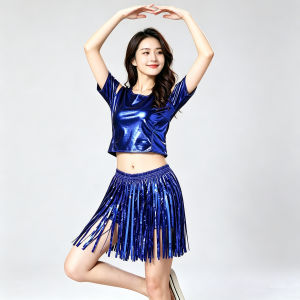 【Promo 50%】Sequins Fringe Skirt for Women Girls Birthday Party Bachelorette Party