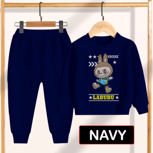 Qiala - LABUBU STAR SETELAN ANAK PEREMPUAN VIRAL BAHAN KATUN BABYTERRY