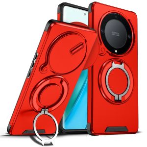 Luxury Slide Camera Protector Magnetic Holder Phone Case For Honor 400 200 Lite Pro X9b 5G X9c Smart X6c X7c X7d X9a X9d 5G Shockproof Silicone TPU + PC Hard Magsafe Stand Cover Casing