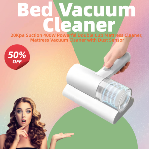 Mattress Vacuum Cleaner 20kPa UV-C Bed Sanitizer 400W Powerful Deep Cleaning Tool