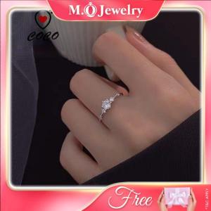 Cincin Korean Adjustable Ring Version of Hot-selling Single Row Full Diamond Opening Ins 韩式爆款钻石花朵戒指开口戒戒指女可调节戒指闺蜜戒指