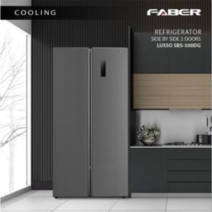 Faber 500L Inverter Side By Side Refrigerator LUSSO SBS-500 / Pensonic 560L Dual Inverter Side By Side Refrigerator PSS-5600DI