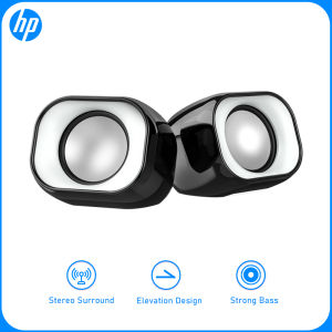 HP DHS2111 Multimedia Speaker Mini USB Stereo Surround Sound Three-band Equalization for Laptop Desktop TV Mobile Phone