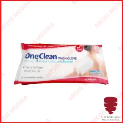 Waslap OneClean Onemed Wash Glove Tissue Handuk Basah Anti Bakteri