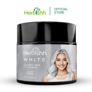 Herbishh Koloret Temporary Instant Vegan Hair Color Wax - White