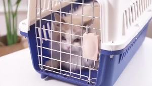 Pet transport crate PETCARRIERPORTABLECATDOGTRAVELKENNELSANGKARRAGAKUCINGMURAH[READYSTOCK]