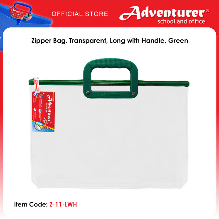 Transparent bag best sale with zipper