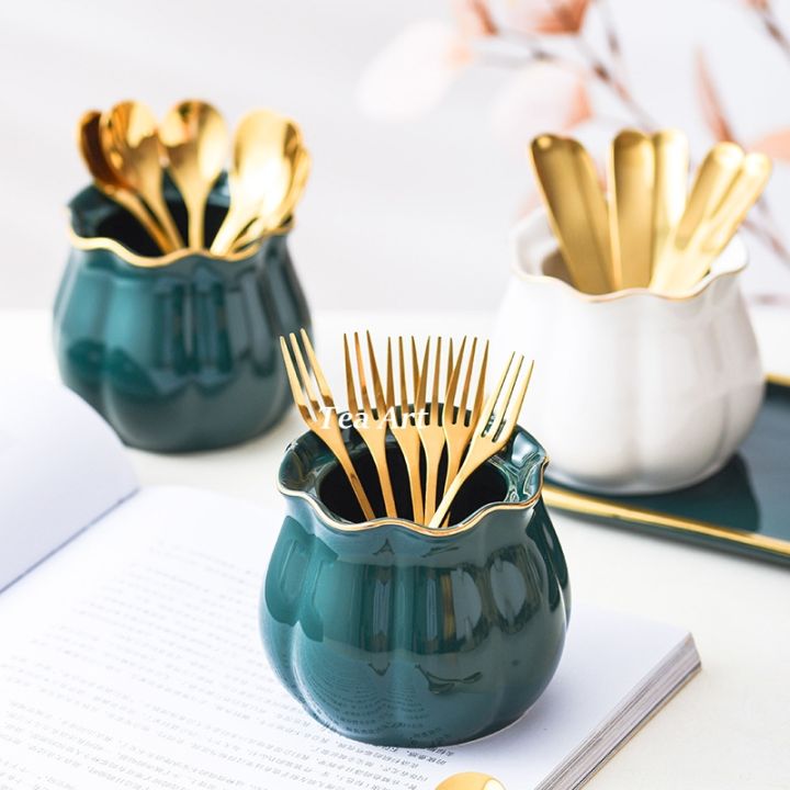Bắc Âu Ánh Sáng Sang Trọng Nĩa Ăn Trái Cây Và Trái Cây Chèn Set Sáng ...