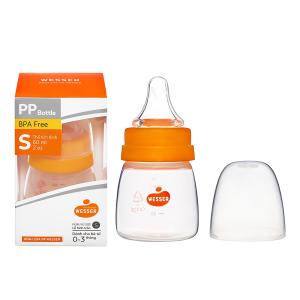 Bình Sữa Wesser Cổ Hẹp PP Mẫu mới 60ml - 140ml - 250ml
