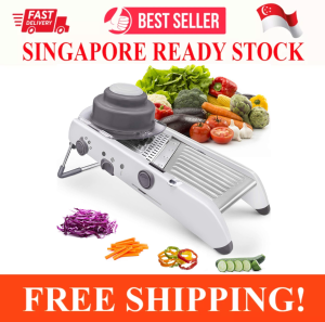 MANDOLINE SLICER STAINLESS STEEL VEGETABLE JULIENNER BULIT-IN ADJUSTABLE THICKNESS SAFE BLADES CUTTER CHOPPER AND GRATER FOR KITCHEN PROFESSIONAL MANDOLINE FOOD SLICER VEGGIE ONION TOMATO FRUIT FRENCH FRY CUTTER FOOD WAFFLE