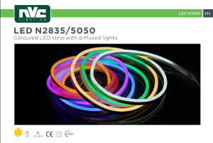 NVC LED Neon Light 220-240V/24V IP65 waterproof 3000K/6500K