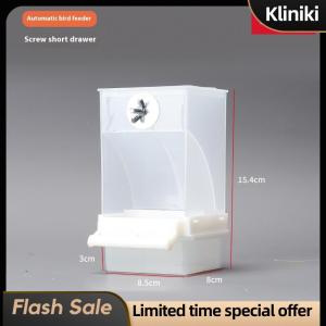 [Kliniki] Large Capacity Bird Feeder Box Anti-Splash Bird Food Dispenser Durable Parrot Feeding Box For Small Medium Birds