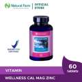 Wellness Cal Mag Zinc Vitamin Calcium Magnesium - Isi 60 Tablet. 