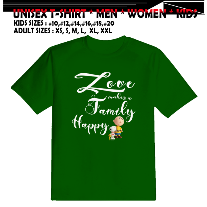 family is love t shirt print