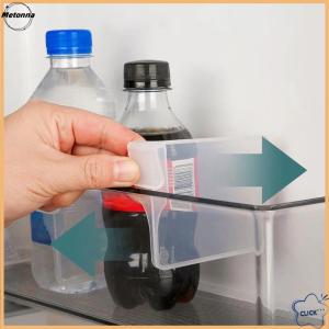 Follow Get More【Metonna】 10 Pcs Refrigerator Partition Board Storage Retractable Plastic Divider Adjustable Partition Splint Kitchen Bottle Can Organizer