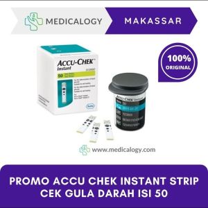 PROMO ACCU CHEK Instant Strip Cek Gula Darah isi 50