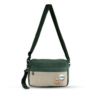 Tas Selempang Pria Miskha Casual Oxford Plain Warna-Warni dengan Pin Free