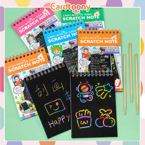 Scratch Note / Buku Gambar Gores Magic Warna warni Lucu Imut