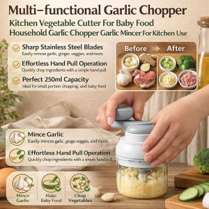 Multi-functional Garlic Chopper Kitchen Vegetable Cutter For Baby Food Household Garlic Chopper Garlic Mincer For Kitchen Use