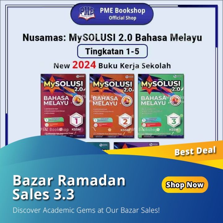 [PME Bookshop] (2024 Buku Sekolah) Nusamas: MySolusi 2.0 Bahasa Melayu ...