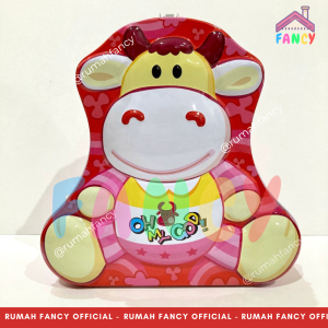 [FREE DUS + BUBBLEWRAP] Coin box Gembok Kunci + Gembok XLJ S 172 COW Celengan Bentuk Sapi / Moo Celengan Sapi Unik Lucu Termurah