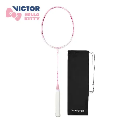 Victor Hello Kitty Badminton Racket Beginner DX-KT Single DriveX KT (Bouquet Pink)