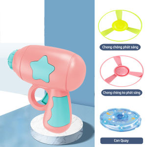 Máy Bắn Chong Chóng Phát Sáng Chuồn Chuồn Tre Đĩa Bay Phát Sáng Cho Bé