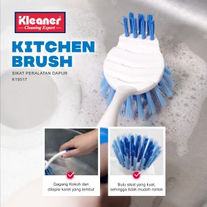 Kleaner Sikat Peralatan Dapur 27 Cm Karet Lembut Kitchen Brush Serbaguna K19017